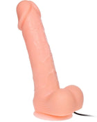 Pink silikon realistischer dildo dong mit vibrator und rotationsfunktion 20 cm mit stabilem fuß