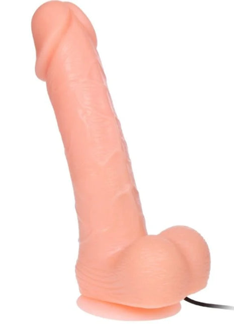 Pink silikon realistischer dildo dong mit vibrator und rotationsfunktion 20 cm mit stabilem fuß