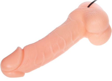 Pink silikon realistischer dildo dong mit vibration und rotation 20 cm und schwarzem kabel oben