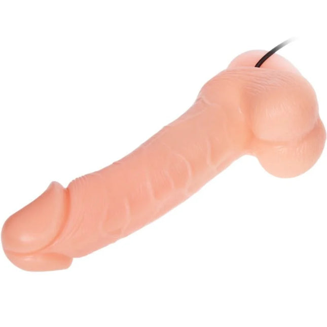 Pink silikon realistischer dildo dong mit vibration und rotation 20 cm und schwarzem kabel oben