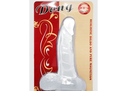 Klarer transparenter silikon dildo mit realistischer form und magnetbasis aus der baile realistisch dildo serie