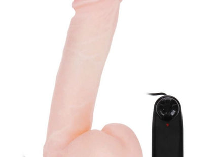 Pink silikon realistischer dildo mit vibration 20 cm von baile mit schwarzer fernbedienung
