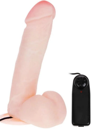 Pink silikon realistischer dildo mit vibration 20 cm von baile mit schwarzer fernbedienung