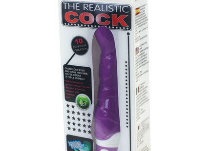 Baile realistischer hahn 10 rhythms sensation flieder realistischer cock vibrator in lila und weiß in verpackung