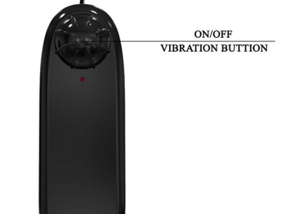 Schwarzer baile realistischer handdildo aus kunststoff mit vibrationsfunktion und kabelbedienung