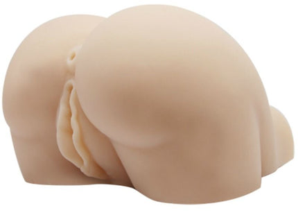 Beiger silikon butt plug mit realistischen konturen und strukturierter öffnung aus baile realistische vagina und anus product