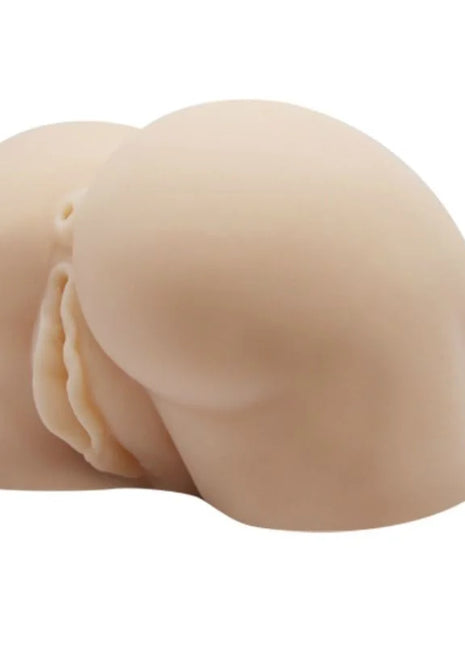 Beiger silikon butt plug mit realistischen konturen und strukturierter öffnung aus baile realistische vagina und anus product