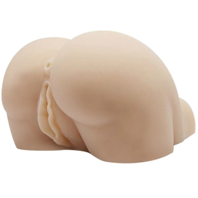 Beiger silikon butt plug mit realistischen konturen und strukturierter öffnung aus baile realistische vagina und anus product