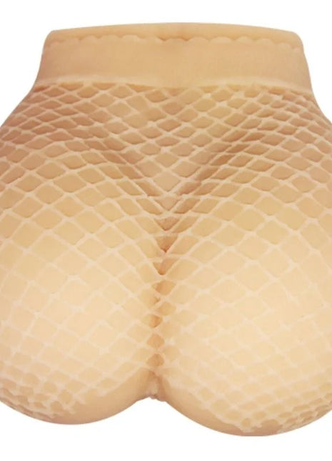 Beige mesh hoher taillierter po-enhancer mit gepolstertem, geformtem design im produkt baile realistischer vagina und anus