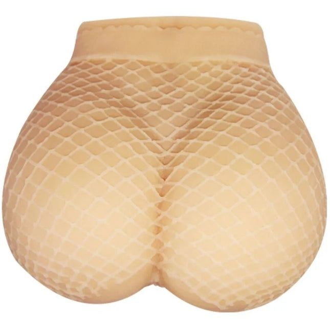 Beige mesh hoher taillierter po-enhancer mit gepolstertem, geformtem design im produkt baile realistischer vagina und anus