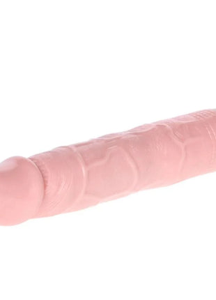 Rosa silikonvibrator mit strukturierter oberfläche und lila weißem kapselende von baile für anfänger 21,5 cm