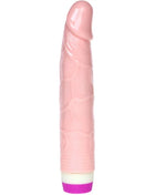 Baile realistischer vibrator für anfänger 21 5 cm pink silikon mit strukturierter oberfläche und lila basis