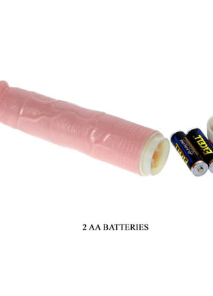 Pink silikon realistischer vibrator für anfänger 21,5 cm mit strukturierter oberfläche und abnehmbarem batteriefach