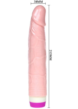 Pink silikon dildo mit strukturierter oberfläche und lila basis realistischer vibrator für anfänger 21,5 cm