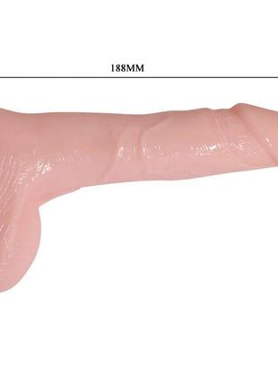 Baile realistischer vibrierender und aufblasbarer dildo in pink aus silikon 18,8 cm lang und 4,3 cm breit