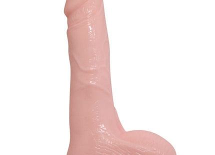 Rosa silikon dildo mit strukturierter oberfläche und saugnapfbasis realistischer vibrierender und aufblasbarer dildo 18,8 cm von BAILE