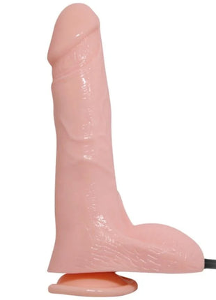 Rosa silikon dildo mit strukturierter oberfläche und saugnapfbasis realistischer vibrierender und aufblasbarer dildo 18,8 cm von BAILE