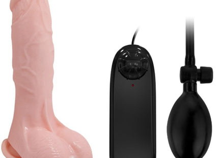 Pink silikon männlicher masturbator mit schwarzer power-einheit und pumpe realistisch 18 8 cm dildo
