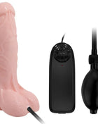 Pink silikon männlicher masturbator mit schwarzer power-einheit und pumpe realistisch 18 8 cm dildo