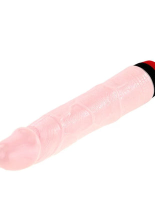Pink transluzentes silikonspielzeug mit rot schwarz gestreiftem deckel baile rockin dong penis cyber skin iii