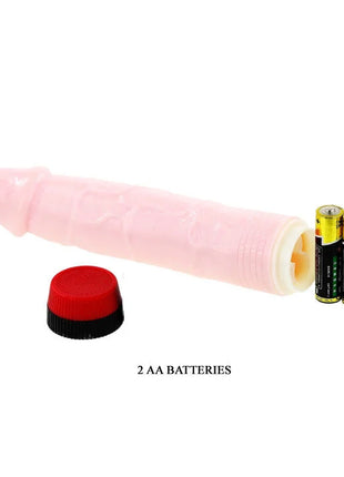Rosa silikon erwachsenen spielzeug rockin dong penis cyber skin iii mit rotem und schwarzem deckel für zwei aa batterien