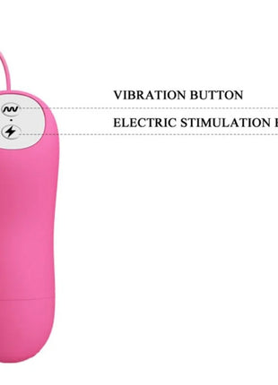 Rosa silikon elektroreizgerät mit vibration und elektroschock knöpfen von baile romantische wellenpizzen