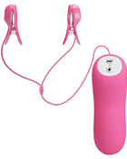 Pink silikon brustwarzenklemmen mit fernbedienung fuchsia elektroschock und vibration von baile