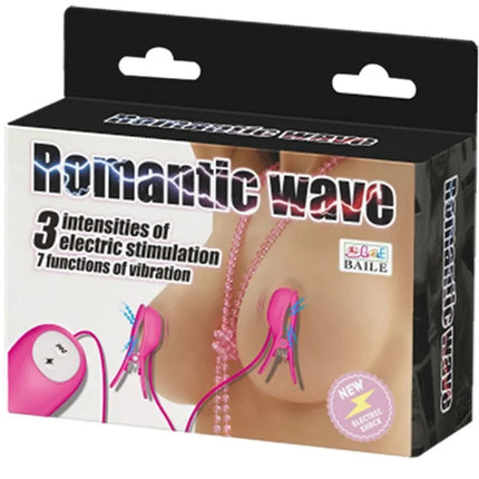 Pink plastic romantische wellen piez mit vibration und drei intensitätsstufen sowie sieben vibrationsfunktionen