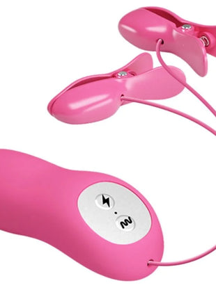 Pinkes silikon ferngesteuertes klitorisstimulator set mit zwei passenden clip befestigungen von BAILE