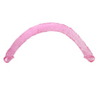Rosa durchsichtiger silikon doppeldildo mit zwei enden baile rosa doppeldong 44,5 cm