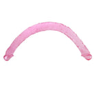Rosa durchsichtiger silikon doppeldildo mit zwei enden baile rosa doppeldong 44,5 cm