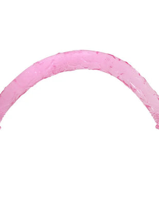 Rosa transluzenter silikon doppelkopf dildo von BAILE ROSA DOPPELDONG 44,5 cm für vielseitigen gebrauch