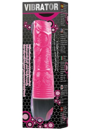 Rosa und schwarze silikon vibrator multispeed in verpackung von baile