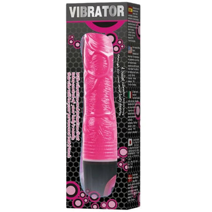 Rosa und schwarze silikon vibrator multispeed in verpackung von baile