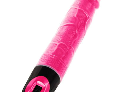 Rosa und schwarze silikon vibrator mit reptilienhaut struktur und mehrstufiger funktion von baile