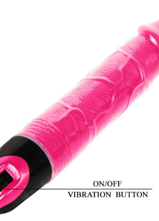 Baile rosa multispeedvibrator pink und schwarz mit strukturierter glänzender oberfläche und vibrationsfunktion