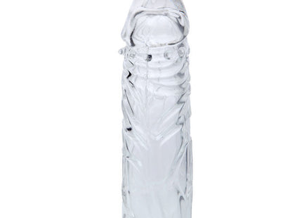 Klarer transparenter silikon cockring mit strukturierter oberfläche und geformten rippen von Baile Rosa