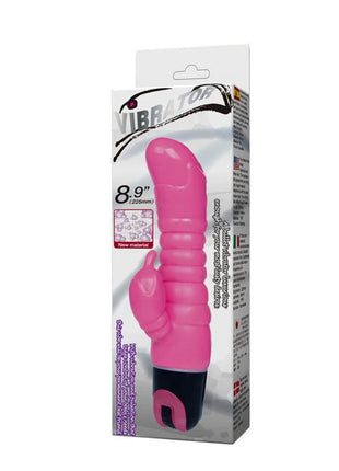 Rosa vibrator 22,5 cm von baile in pink und schwarz aus silikon in originalverpackung