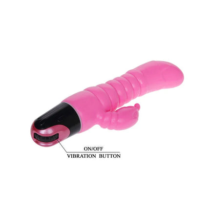 Rosa silikon vibrator baile rosa vibrator 22,5 cm mit schwarzem an- und ausschaltknopf