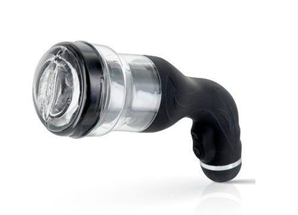 Silikon handpumpe in schwarz und transparent mit rotation lover automat mit unterstützung transparentem behälter