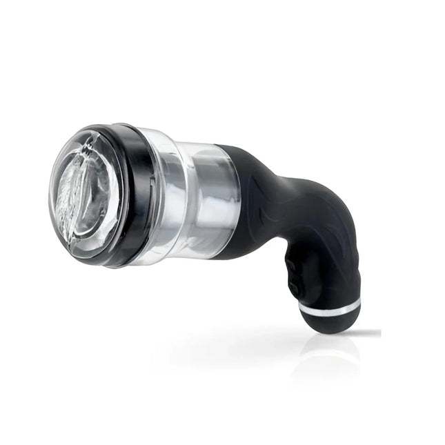 Silikon handpumpe in schwarz und transparent mit rotation lover automat mit unterstützung transparentem behälter