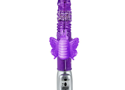 Baile schmetterlings tulpe rotator auf und ab mit lila schmetterling-design, durchsichtigem körper und silberner steuerung