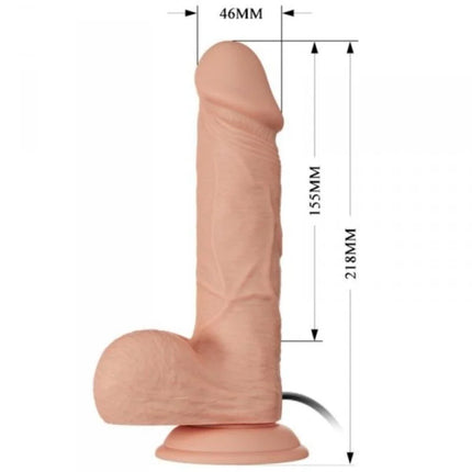 Pinkes silikon erwachsenen spielzeug mit kabel und basis 21,8 cm gesamtlänge baile schöne begegnung bahamut vibration