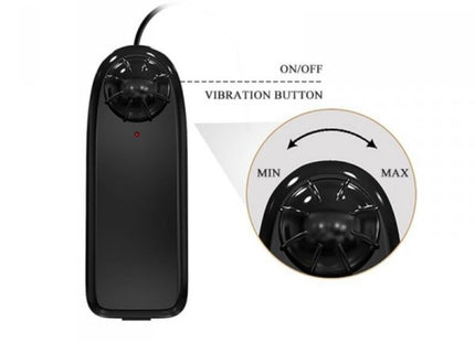Schwarzer handheld vibrator baile bahamut vibration 21.8 cm mit ergonomischem design und einstellbaren vibrationsstufen