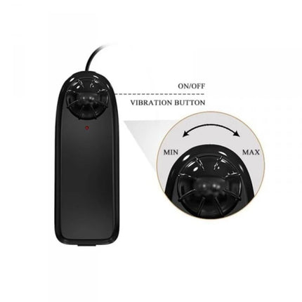 Schwarzer handheld vibrator baile bahamut vibration 21.8 cm mit ergonomischem design und einstellbaren vibrationsstufen