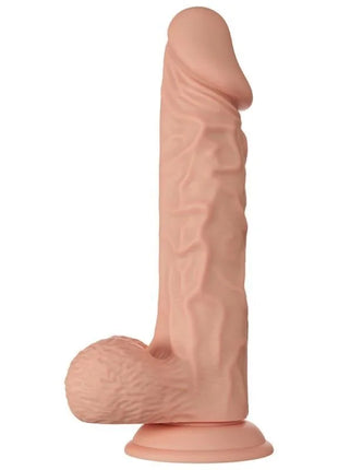 Peachfarbener silikon dildo mit realistischer struktur und abgerundetem boden von baile schöne begegnung buraq 24 cm
