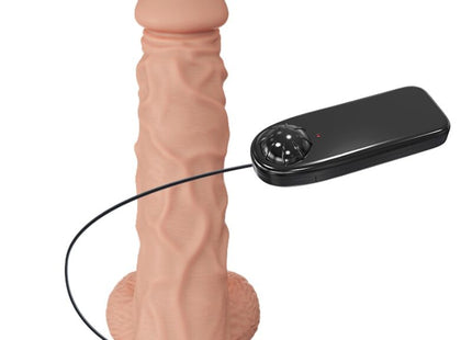 Peachfarbener silikon männlicher masturbator mit schwarzer fernbedienung aus baile schöne begegnung buraq vibration 24 cm natürlich