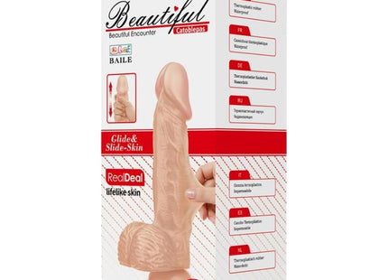 Baile schöne begegnung catoblepas flexibler realistischer dildo 20,6 cm mit superweichem tpr-material und saugnapfbasis