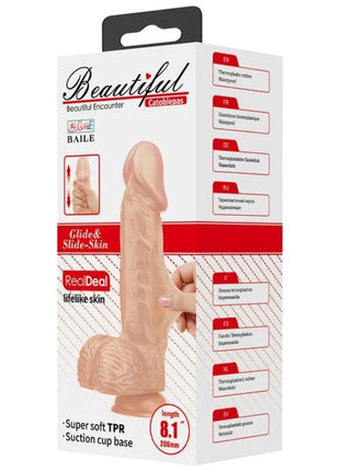 Baile schöne begegnung catoblepas flexibler realistischer dildo 20,6 cm mit superweichem tpr-material und saugnapfbasis