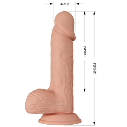 Pink silikon dildo baile schöne begegnung catoblepas flexibel realistisch 20,6 cm mit detaillierter struktur und rundem grundstück